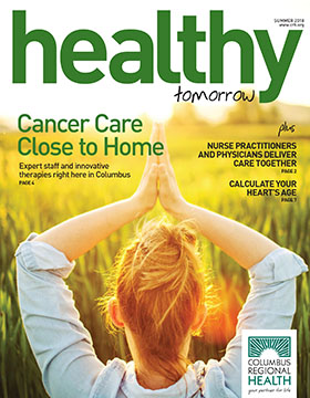 Summer 2018 Healthy Tomorrow cover