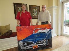 Kim and Lee Smith with the original concert painting