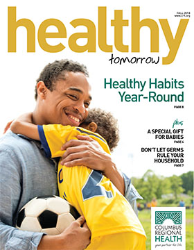 Fall 2018 Healthy Tomorrow magazine cover