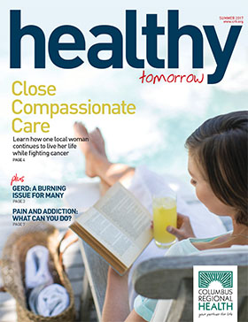 Front cover of summer issue of Healthy Tomorrow