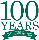 100 years 100 ways logo