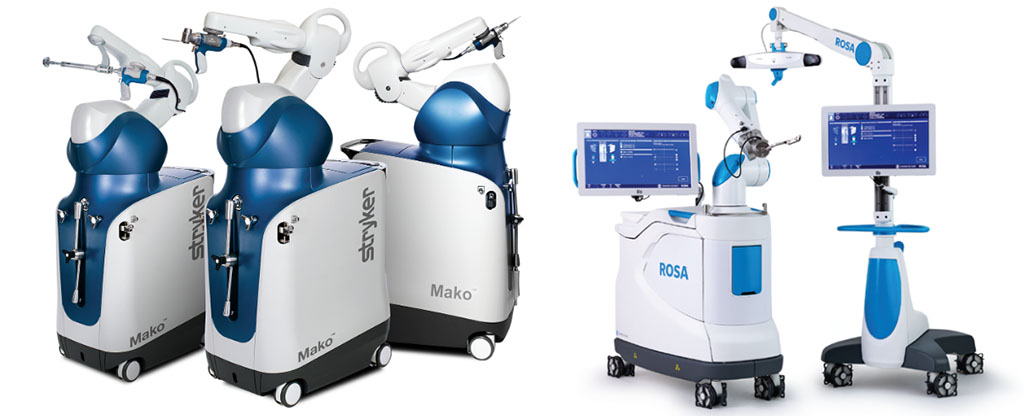 Mako Robot and Rosa Knee orthopedics robot