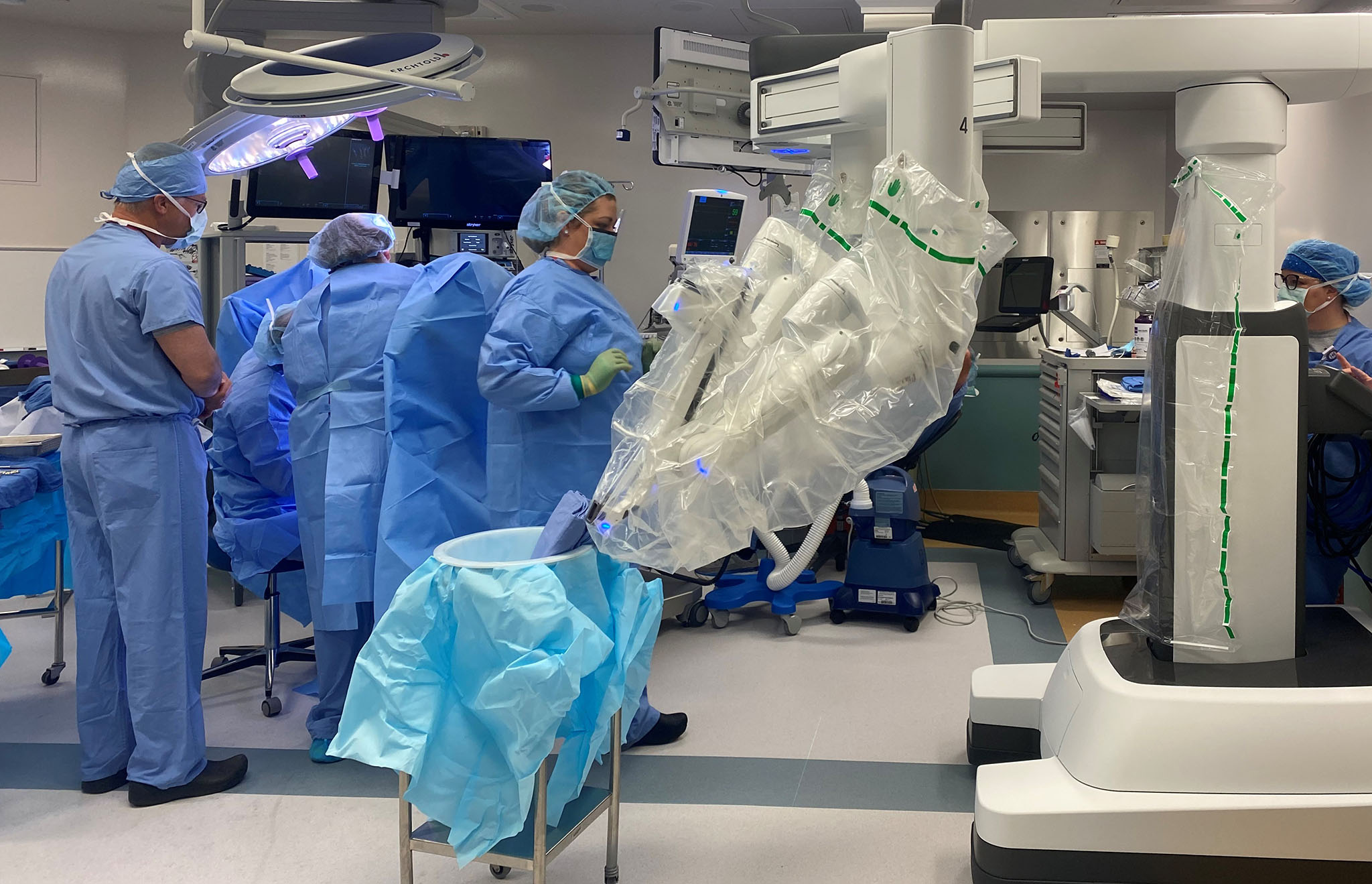 The new da Vinci Xi robot in surgical services at Columbus Regional Hospital.